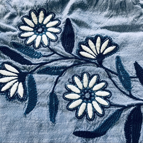 Tommy Bahama Dress Jean Floral Daisy Fringe - Picture 5 of 5